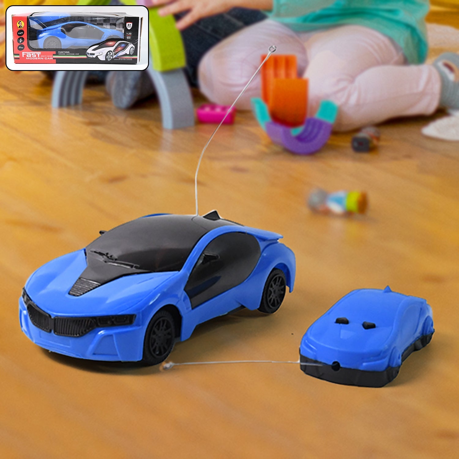 Remote Control Fast Modern Racing Car 3D Light with Go Forward And Backward Remote Control Fast Modern Racing Car 3D Light with Go Forward And Backward